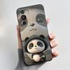 Hülle Für ZTE Nubia Z40 Pro NX701J Niedliches Herz Hase Schwarz Weiches TPU Silikon Stoßfeste Rückabdeckung Für Nubia Z40Pro 5G Handyhülle