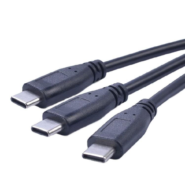 Type C Splitter Cable Type C 1 Female to 3 Male Converter Multiple Expander Cable Multiport Split Adapter for Smartphone