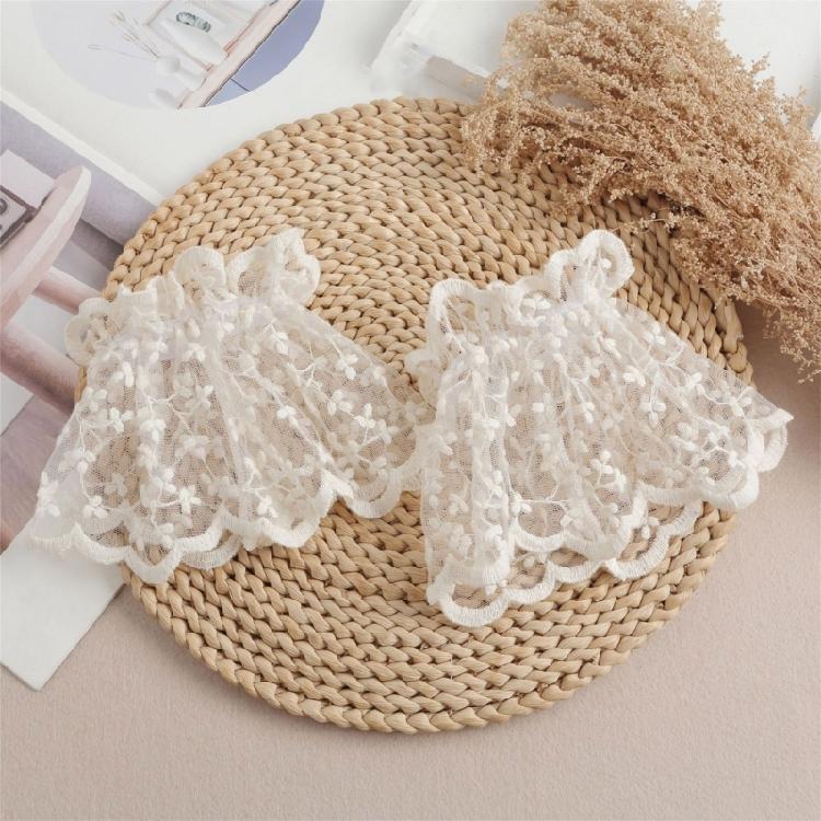 Fashion Versatile Wristband and Detachable Collar Set Shawl Versatile Lapel Detachable Collar Shawl for Dress Shirt