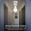 433MHz E27 Lampenfassung Smart Wireless Fernbedienung Schalter Mini Runder Knopf Wandpaneel Schalter LED Birne Beleuchtung Für Schlafzimmer