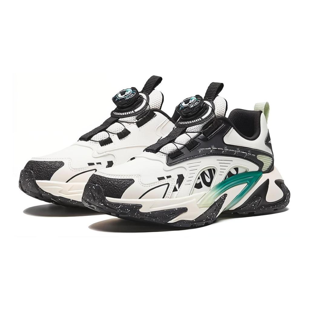 Anta Kids Round Head Knob Shock Absorbing Wear Resistant Casual Shoes Kids Casual Shoes Black 312348809-6