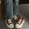 Student Spring and Autumn Korean version 2025 new muffin height-increasing low-top versatile thick-soled height-increasing shoes multi-color casua
