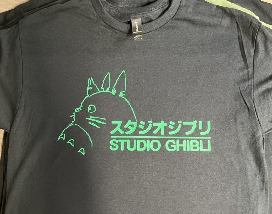 STUDIO GHIBLI My Neighbor totoro GREEN Anime T shirt tee XXL