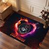 Swansea City FC Custom Crystal Velvet Rug, Personalized Name Text Print, Football Logo Soft Non‑Slip Floor Mat Home Decor Gift