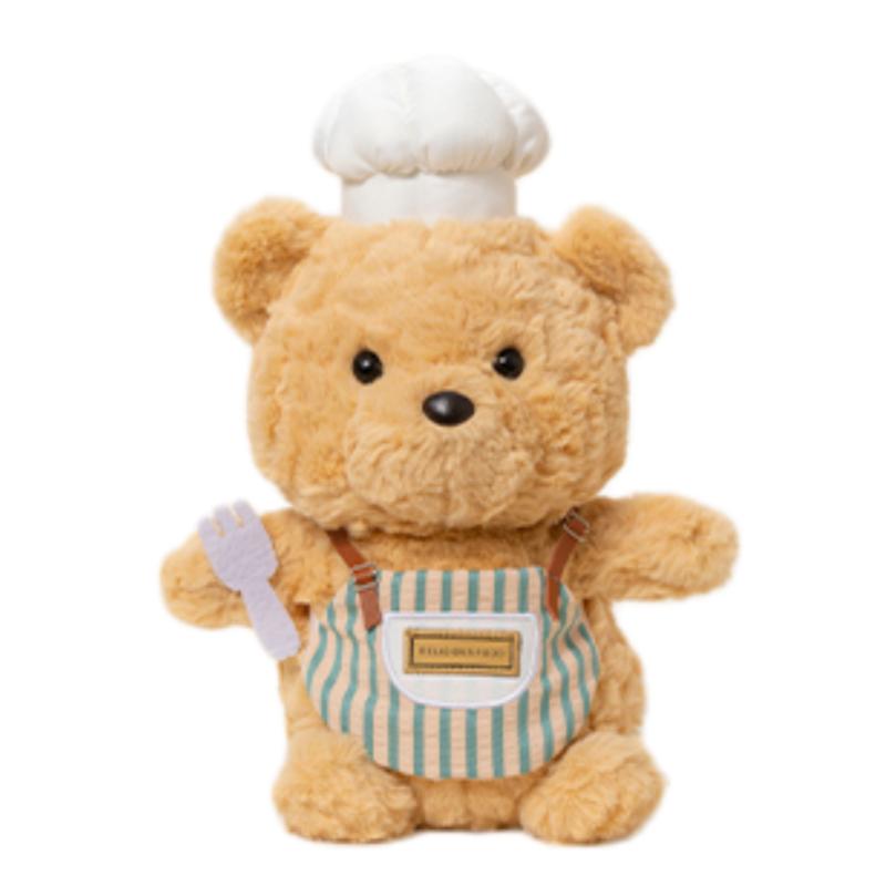 Adorable Chef Series Plush Stuffed Toy Cute Penguin Bear Duck Sheep Elephant Doll Toy Kawaii Home Decoration Toy Birthday Gifts