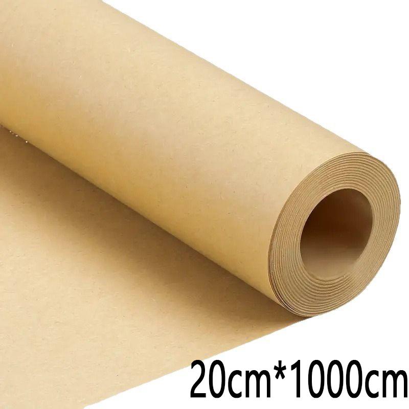 

10M Kraft Paper Roll Gift Wrapping Thick Roll Paper Packaging Materials Bouquet Gift Box Wedding Birthday Art Craft Poster Decor