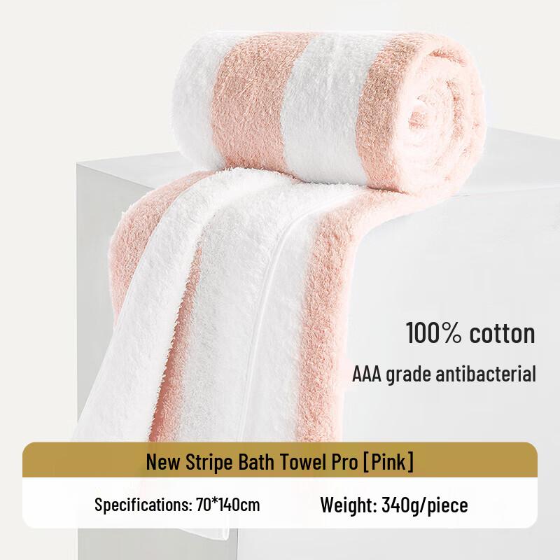 UCHINO Fresh Stripe Pro Cotton Bath Towel