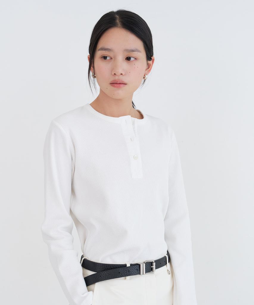 Loteu Waffle Button T-Shirt_2 Color