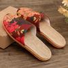 Four Seasons Ethnic Style Retro Linen Headband Slippers for Men & Women - Thick Sole, Indoor Use, Spring/Summer Sandals.