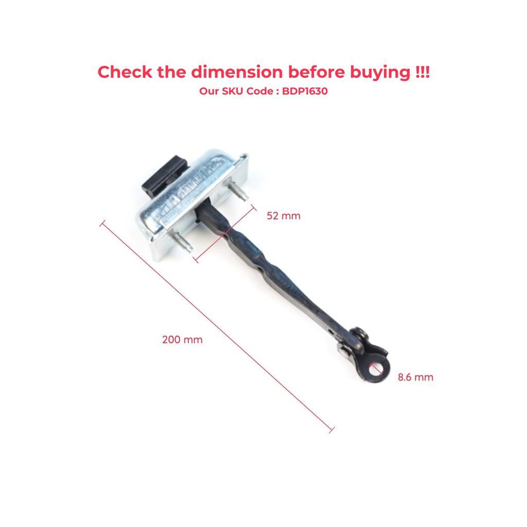 EDP1630 Front Door Stop Check Assy Limiter Strap for Renault Scenic E-Tech MK5 Mitsubishi Eclipse Cross 2025-On 804308534R