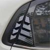 Kia Old K2 Sedan 11-16 Rear Quarter Window Louvers, Carbon Fiber Texture