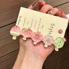 5Pcs Korean Jelly Fruit Duckbill Hair Clips Cute Mini Sheer Side Bangs Clips Sweet Daily Accessory for Girls