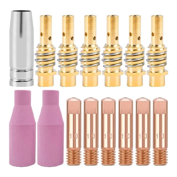 

15Pcs Torch Gas Ceramic Nozzle Contact 1mm Tip for Mig Welder Welding Torch 1