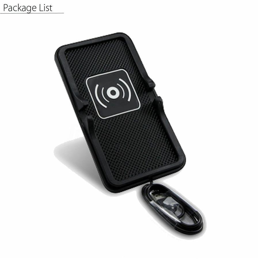 Portable Silicone Car Wireless Fast Charg Er Dashboard Holder Mount Non-Slip Pad