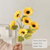 Silk Artificial Sunflower Long Stem Decorative Sunflower Fake Flowers Bouquet  Table Centerpiece