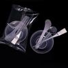 4Pcs Diy Facemask Mixing Tool Kit Facial Mask Bowl Stick Spatula Silicone Soft Face Brushes Spoons