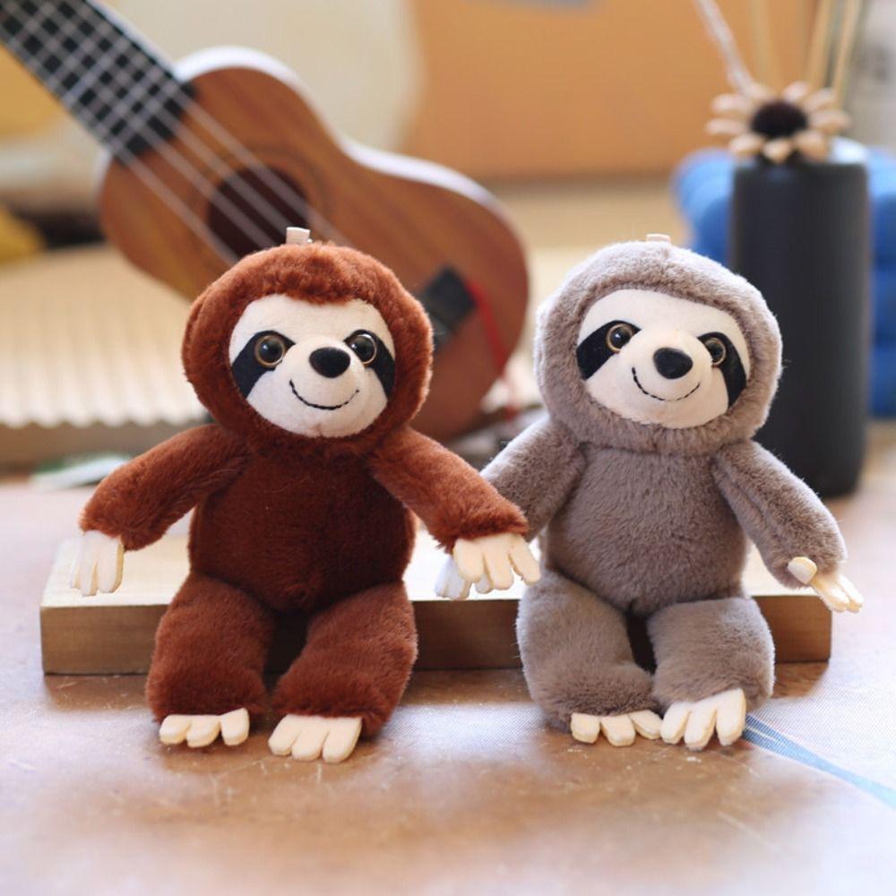 Bag Charm Plush Sloth Keychain Simulation Sloth Plush Toy Sloth Small Pendant  Children Gifts
