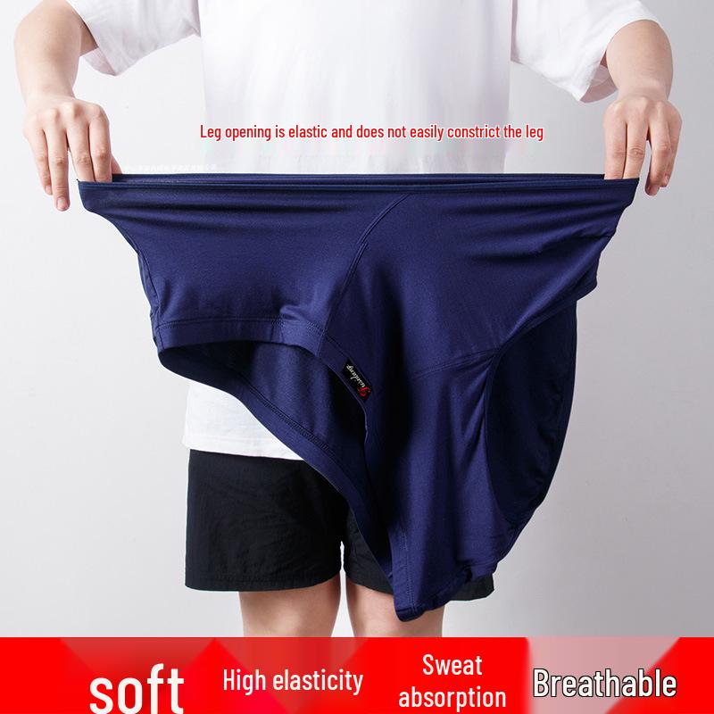 Herren High Waist Dreiecksunterwäsche, Übergröße Modal für Mittelalte & Ältere - Passt bis zu 300 Jin, Sommerausgabe