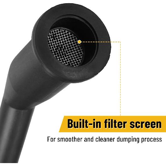Gas Can Spout Nozzle Set Replacement Universal Kit Leakproof Angle Filter Screen Gasket Vent Cap Drill Bit For Old Gas Can 3 Pack