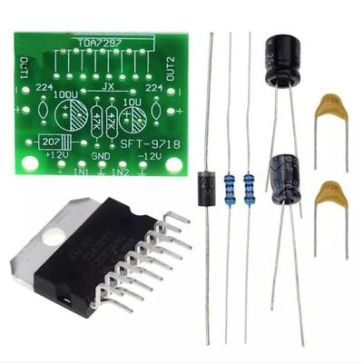 TDA7297 DC 12V digitaler Leistungsverstärker 2.0 Kit Zweikanal elektronischer DIY