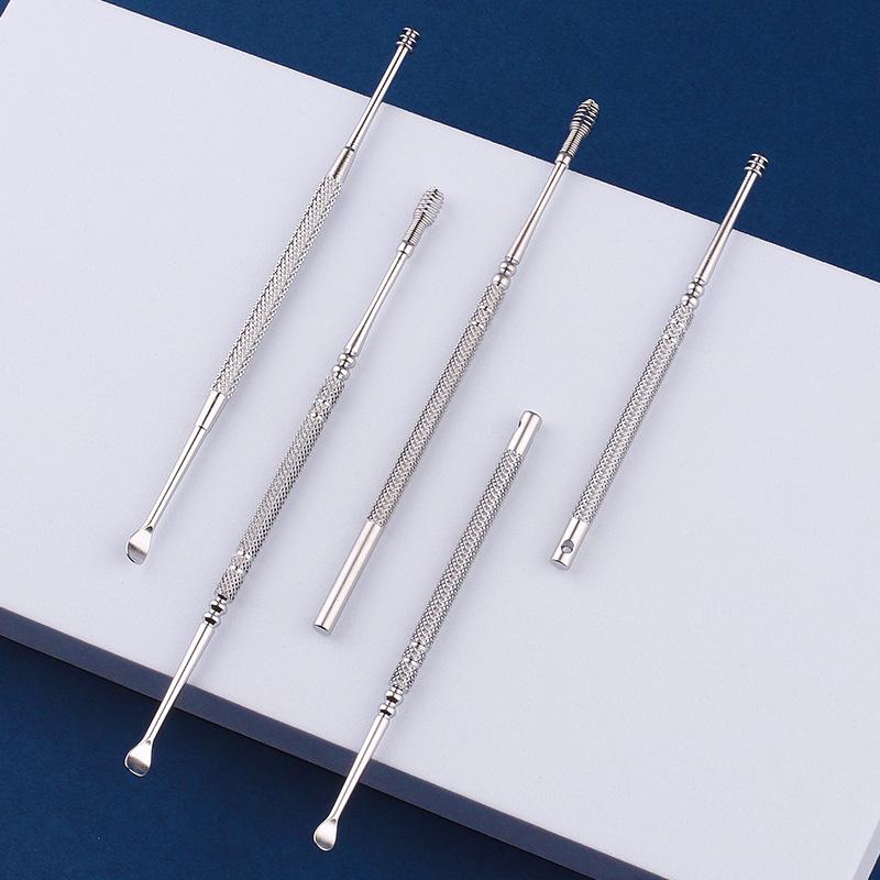 Stainless Steel Double-Headed Spring Ear Cleaner Tool