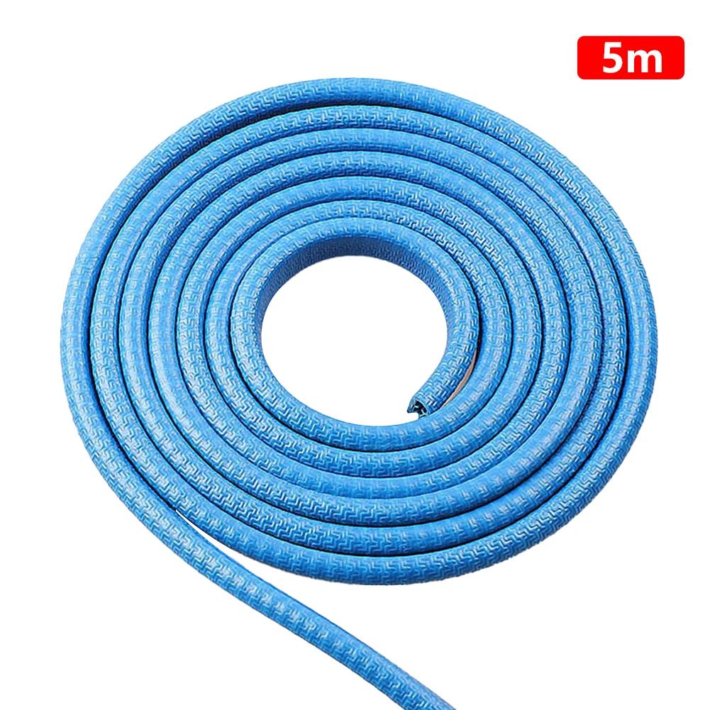 2/5M Car Door Anti Collision Strip with Steel Disc Bumper Trim Edge Scratch Protector Strip Sealing Guard Styling Car Decor