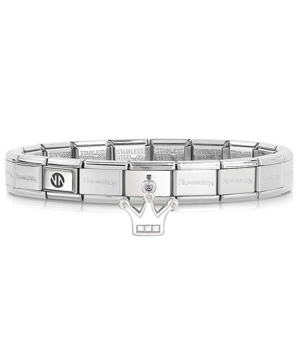 Nomination Bracelet Steel Composable Crown Charm (Crown) Steel-Set37