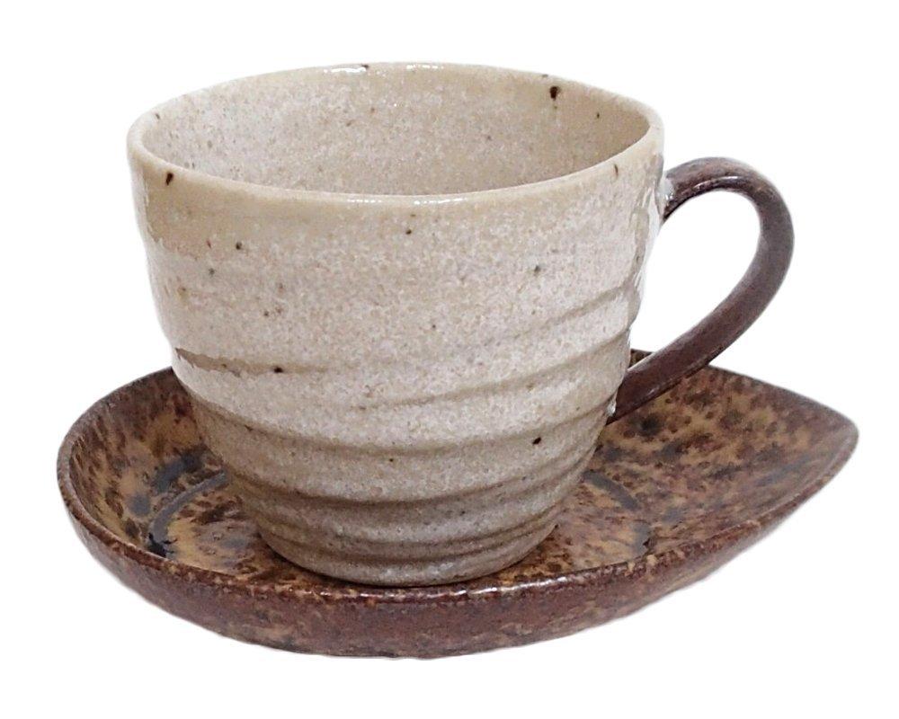 

American Coffee Cup Saucer Quicksand Dune Mino Ware