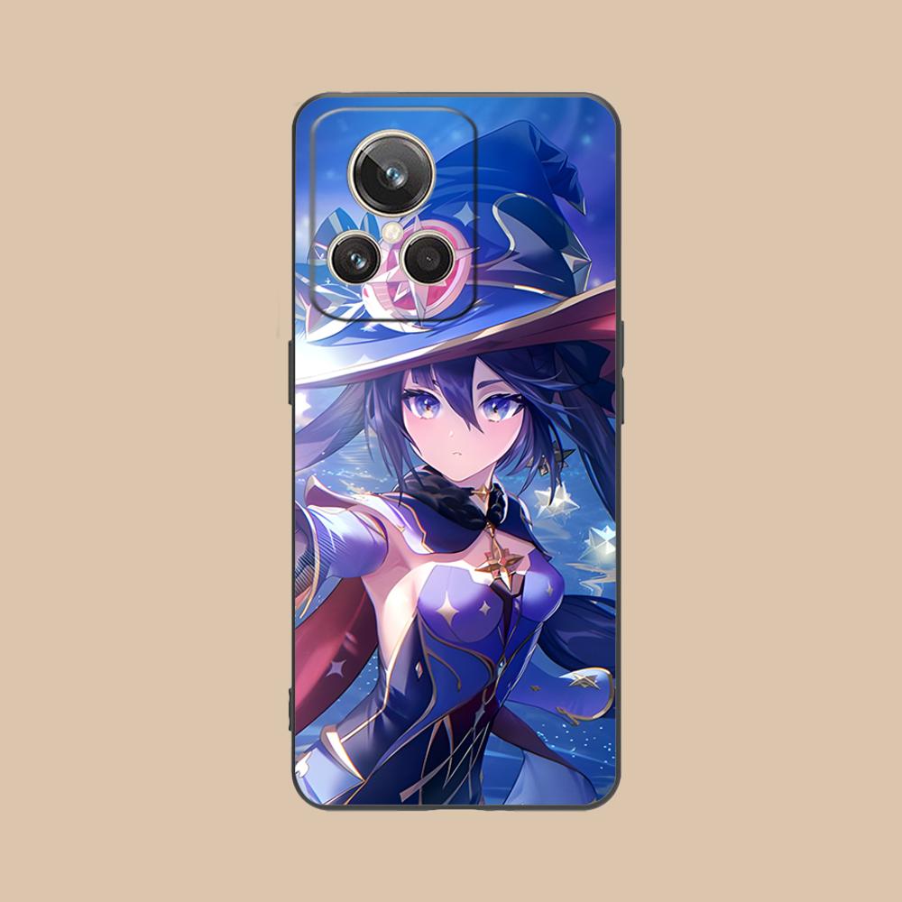 Game GI Mona Matte TPU Mobile Phone Case for Realme 15 14 13 12 11 10 9 Pro Plus T i Lite 5G Colorful Printing Cover