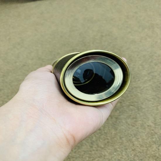 Nautisches Piraten-Teleskop aus Messing, schwarzes Leder, Nachbildung eines Vintage-Fernglas-Taschenteleskops der Royal Navy, 45,72 cm langes Teleskop