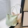 Women's Shoulder Bag Nylon Solid Color Tote Bag Portable Ladies Casual Handbag Commuting Sac for Work Street Daily Outings