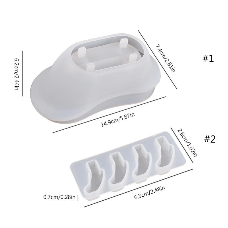 Soap Dish Resin Silicone Mold Jewelry Tray Resin Casting Mold Suitable for Diy Jewelry Dish Holder Soap Dish Storage Box