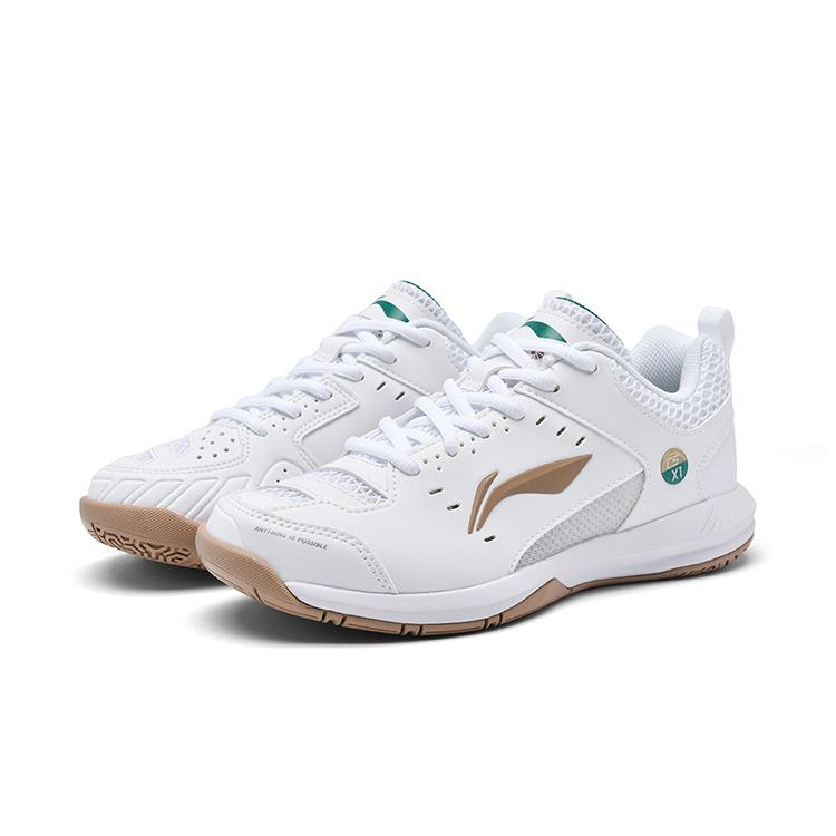 Li-Ning Light Feather Series Rocket Shoes 2.0 Fashion Comfortable Non-Slip Wear-Resistant Breathable Low-Top Badminton Shoes Unisex Sneaker AYTU049-1