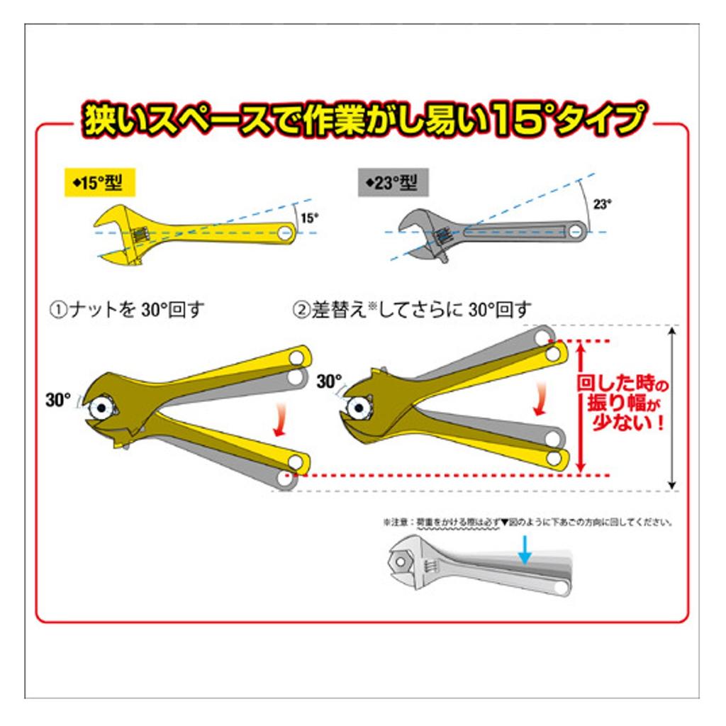 Fujiya Adjustable Wrench, 0-32mm (Standard Type), FAW-250-32