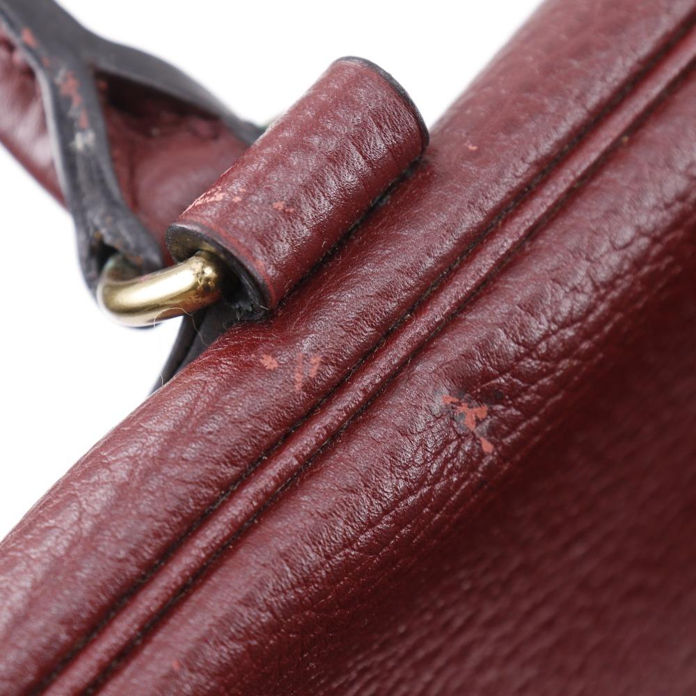 HERMES Plume45 Boston bag Bordeaux Ardenne Women Used