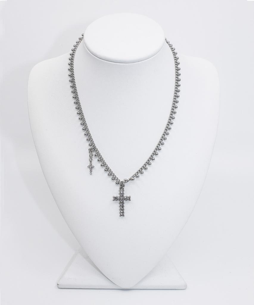 Miae Dot Cross Necklace