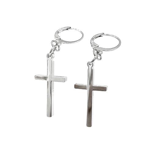 Thincker Cross Earrings (M Size)