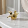 Yousheng Geometric Origami Cranes Figurine, Modern Cranes Sculpture, Minimalist Shelf Accent, Nordic Creative Cranes Sculpture for Desk