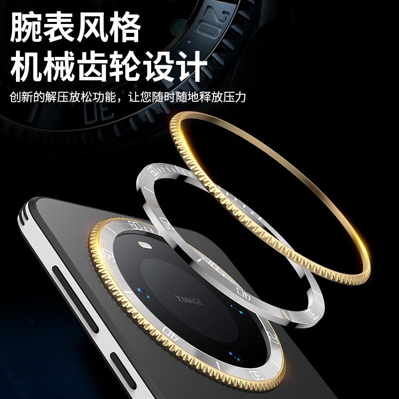 Applicable to Huawei mate60pro mobile phone case matte M60 lens decompression gear anti-drop hauwei simple shell