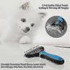 Pet Grooming Brush, Professional Dematting Comb For Dogs Cat Undercoat Rake Dog Good