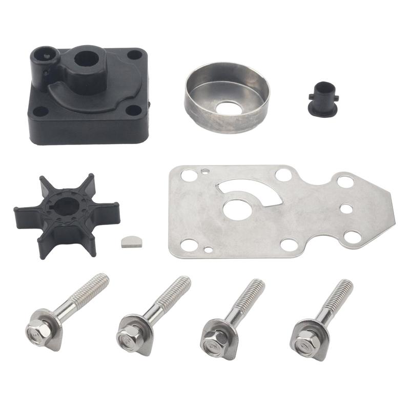 Water Pump Impeller Rebuild Kit Compatible with Yamaha 2 4 Stroke 9.9HP 15HP Marine Outboard Motor Replaces 63V-W0078-00