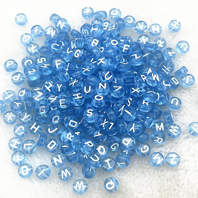 100pcs 7x4mm 6x6mm Russian Korean English Alphabet Letter Beads Charms Beads for Making Jewelry Diy Handmade Bracelets Necklace