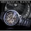 Ceas mecanic automat cu mișcare mecanică, casual, la modă pentru bărbați Winner