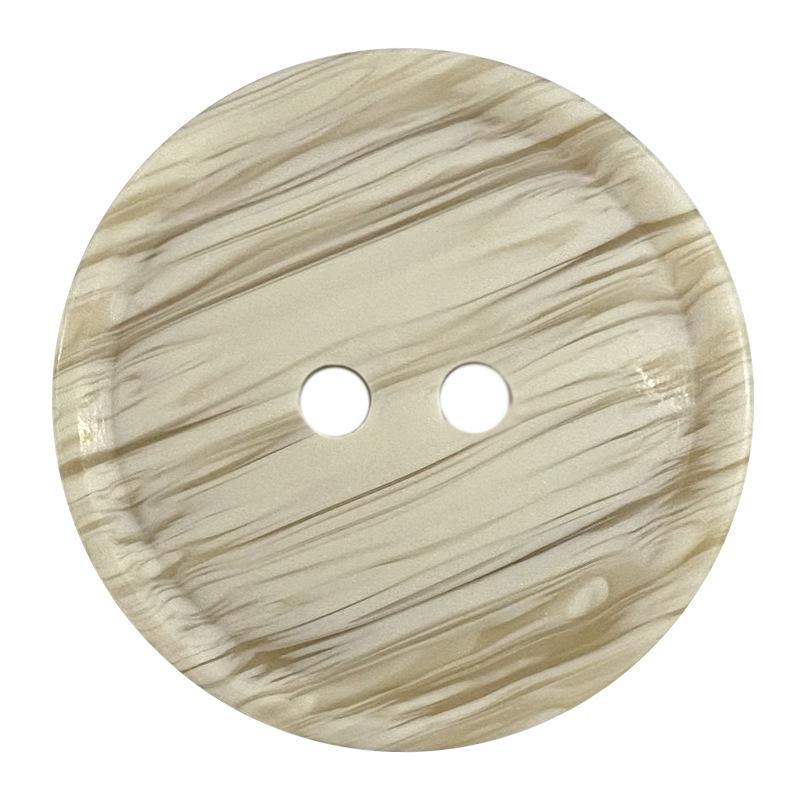 5 pezzi Bottoni a due fori effetto venature del legno bottoni in resina abbigliamento da donna abbigliamento autunno e inverno bottoni decorativi per cappotti in nylon double-face