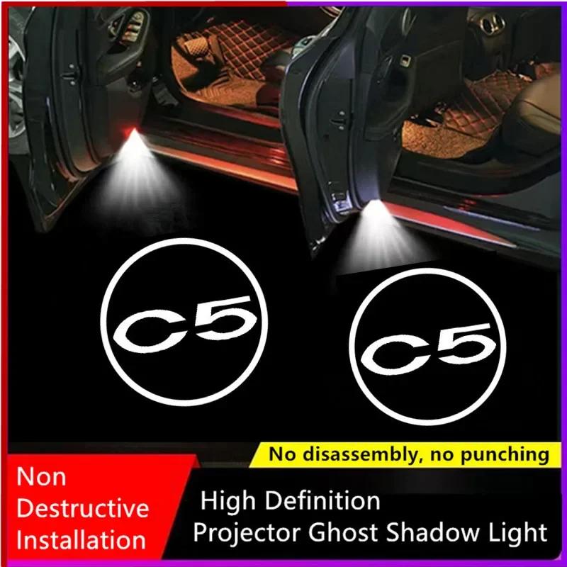 For Citroen C5 2006-2013 C5 II 2004-2008 X7 2010-2017 Led Car Door Welcome Light Laser Projector Logo Ghost Shadow Lamps Goods