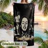 Lana Del Rey Strandtuch, Personalisierter Benutzerdefinierter Name Text, Schnelltrocknendes Großes Saugfähiges Handtuch Für Strand Pool