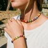 Color Changing Jewelry Set Adjustable Temperature Sensitive Beaded Ornament for Beach Party Daily Wear Teen Girls