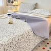 Washable Quilted Cotton Bedspread Set - Single, Printed, Thickened, All-Season Use