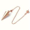 Metal Cone Pendulum for Dowsing Reiki Healing Divination Spiritual Pendulum Tool