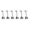 ABBY-6X LED Book Lights, Rechargeable Clip On Light, 3 Lighting Modes, 9 Leds, Eye Protection Reading Lamp,For Reading-Black